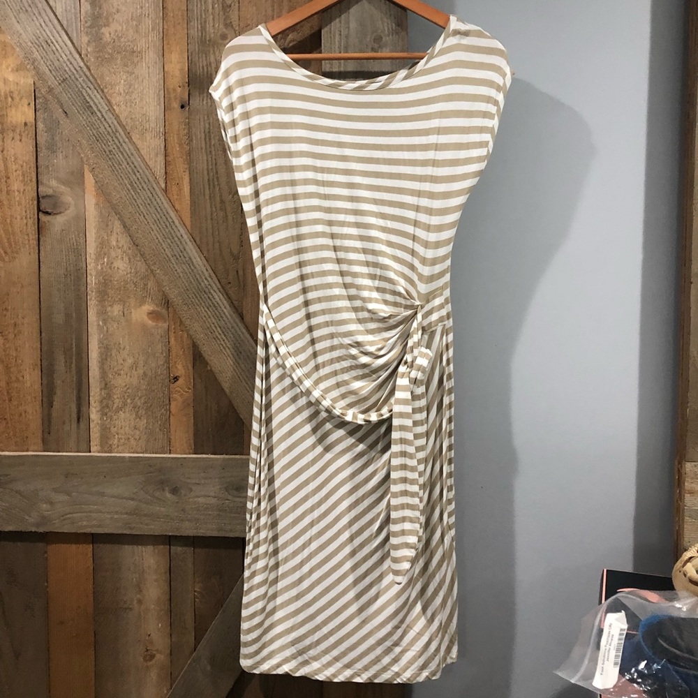 Spense medium striped tie dress VGUC